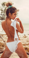Peixoto Bella Bikini Bottom In Blanc Stripe 1211L-TR18: