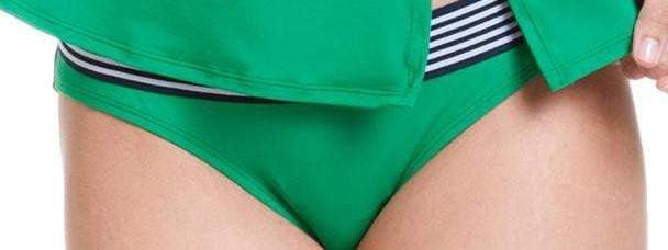 Anne Cole Retro Hipster Bikini Bottom in Green 14MB324-Kelly:
