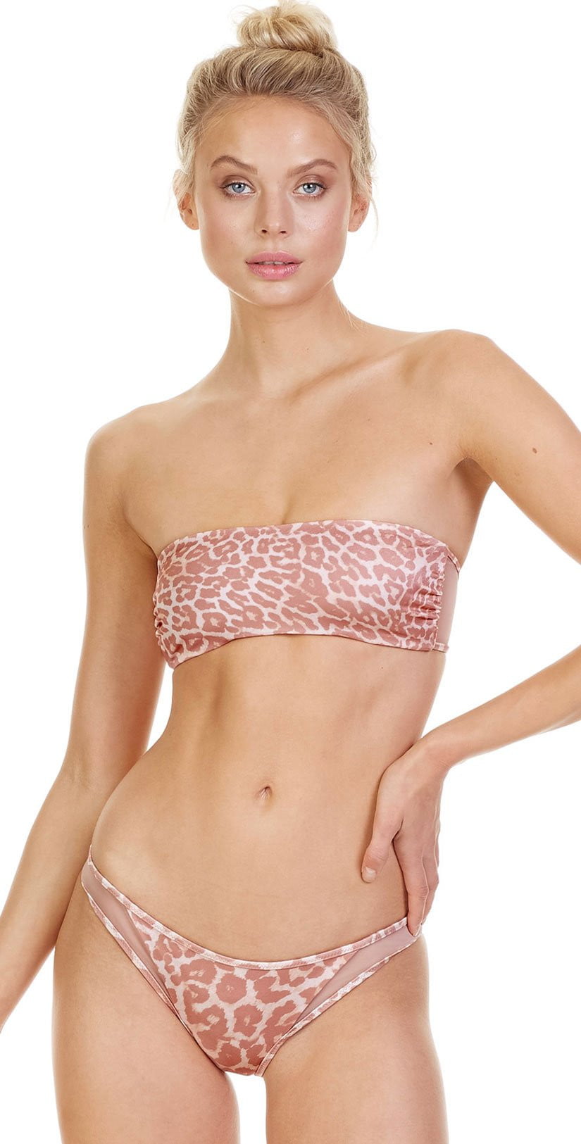 bandeau bikini leopard