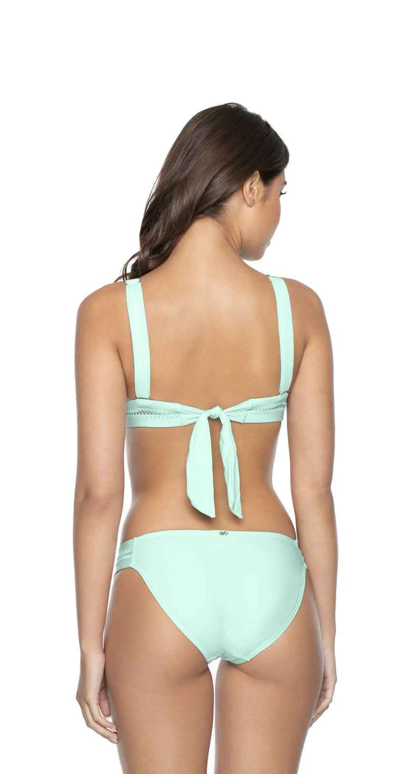 South Beach Swimsuits PilyQ Smocked Ruffle Bandeau Bikini Top in Sky Blue –  South Beach Swimsuits