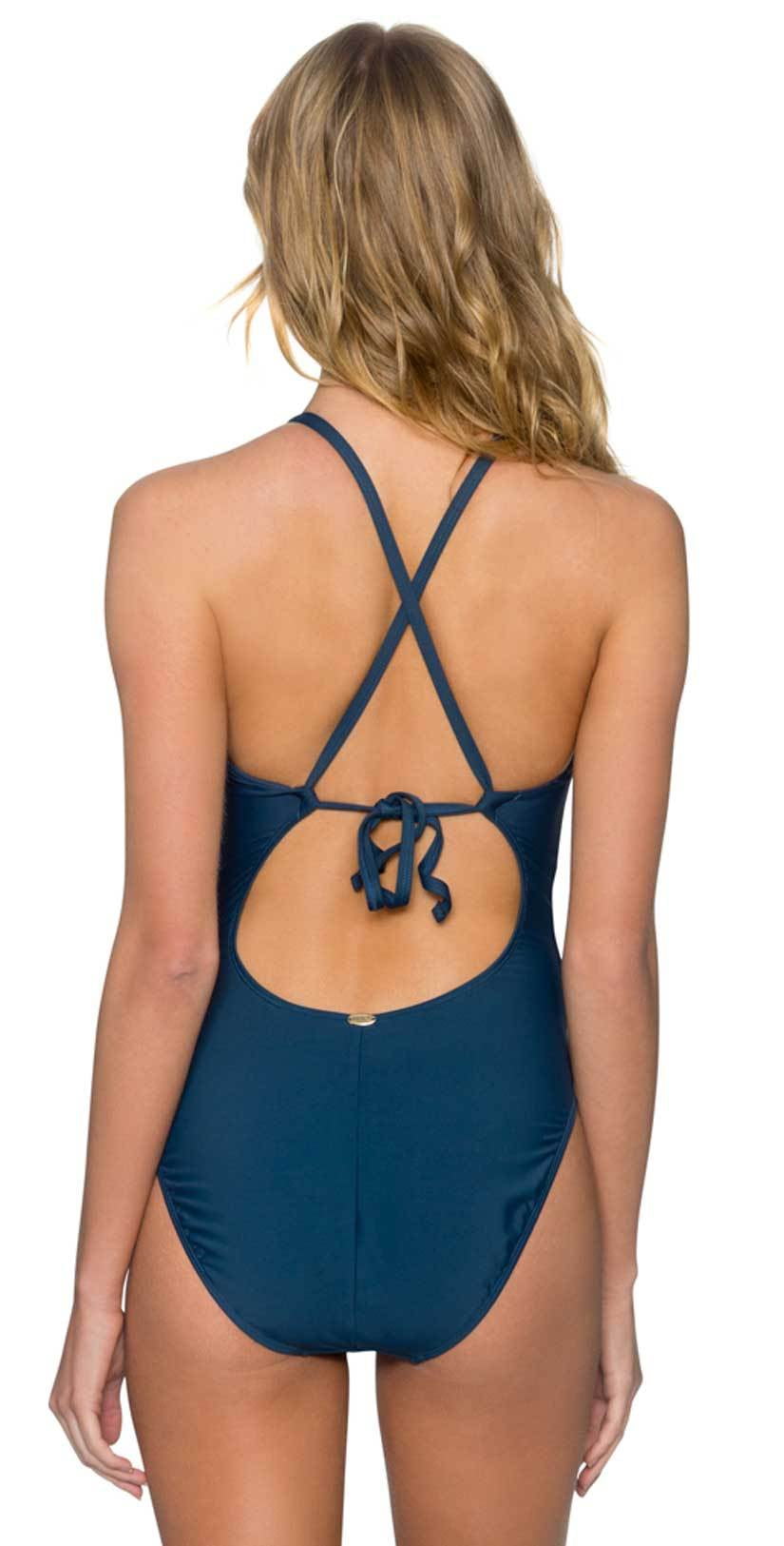 Sunsets Bond One Piece Swimsuit in Slate 110-SLTE:
