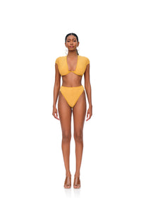 PURA HIGH RISE BIKINI - MUSTARD