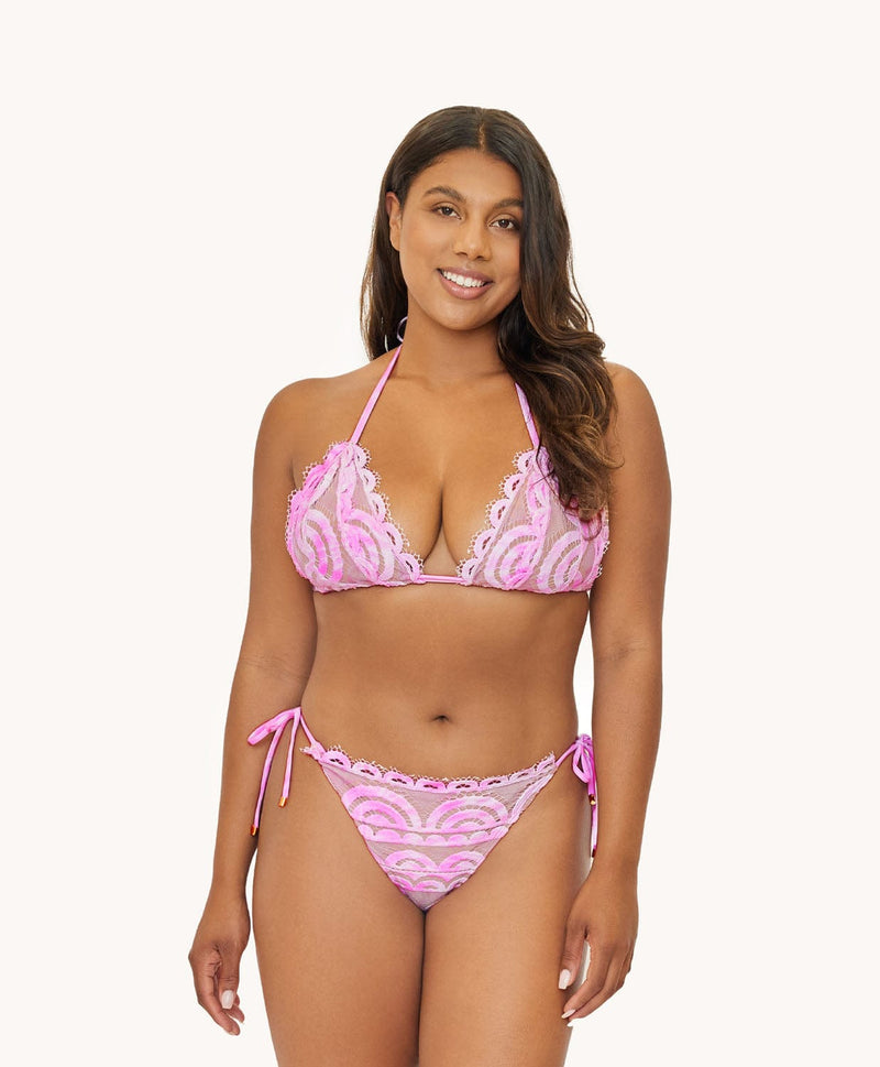 PQ Swim Water Lily Lace Tie Side Bottom