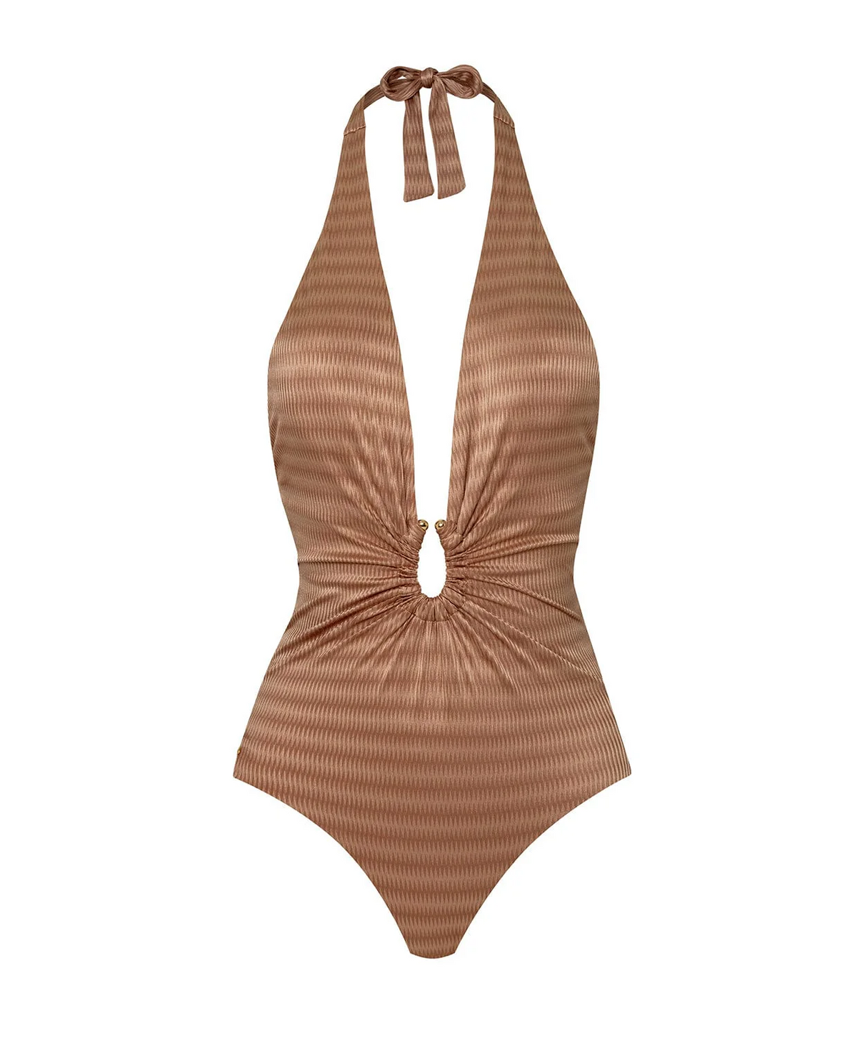 PQ Swim Carmel Plunge Detail One Piece