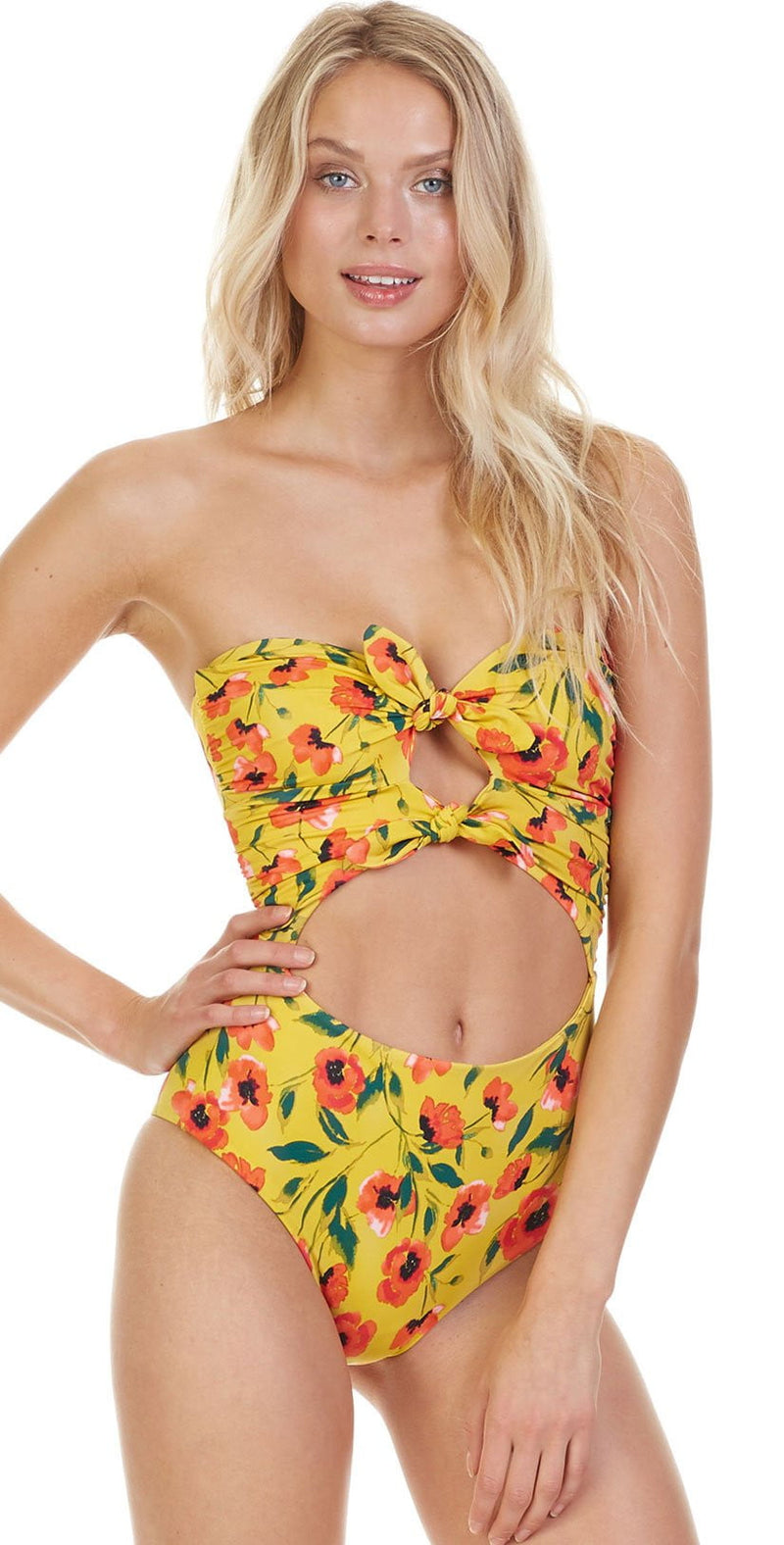 Tori Praver French Poppy Roux One Piece Swimsuit 1S19SOROPO-SAF: