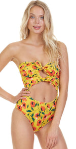 Tori Praver French Poppy Roux One Piece Swimsuit 1S19SOROPO-SAF: