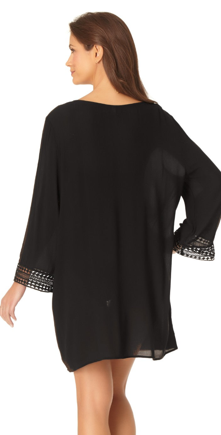 Anne Cole V-Neck Tunic Cover-up 