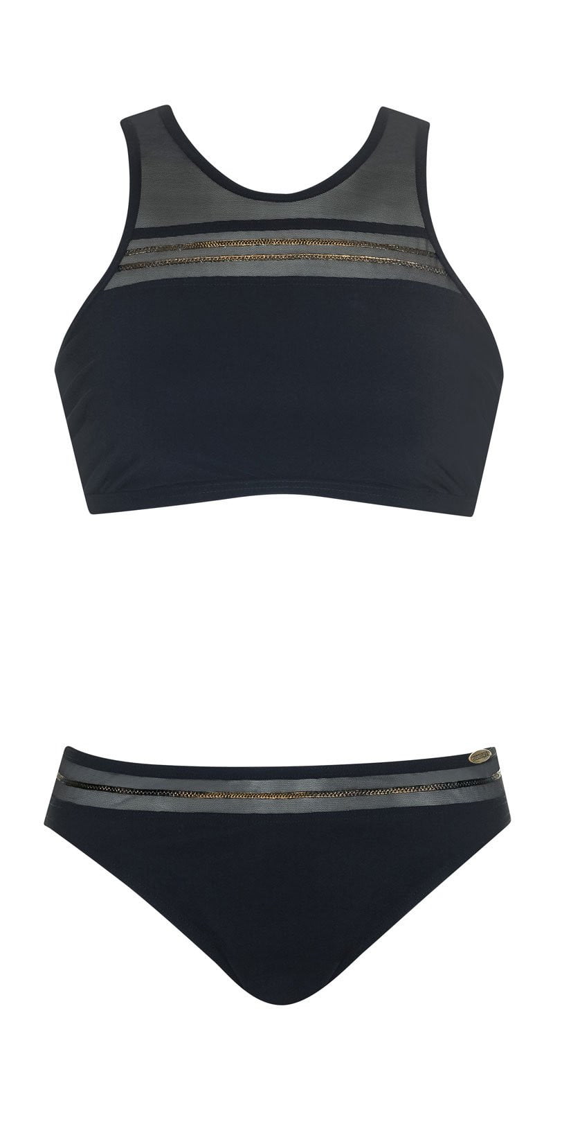 Sunflair Precious Dark Black Mastectomy Bikini Set 21193 5: