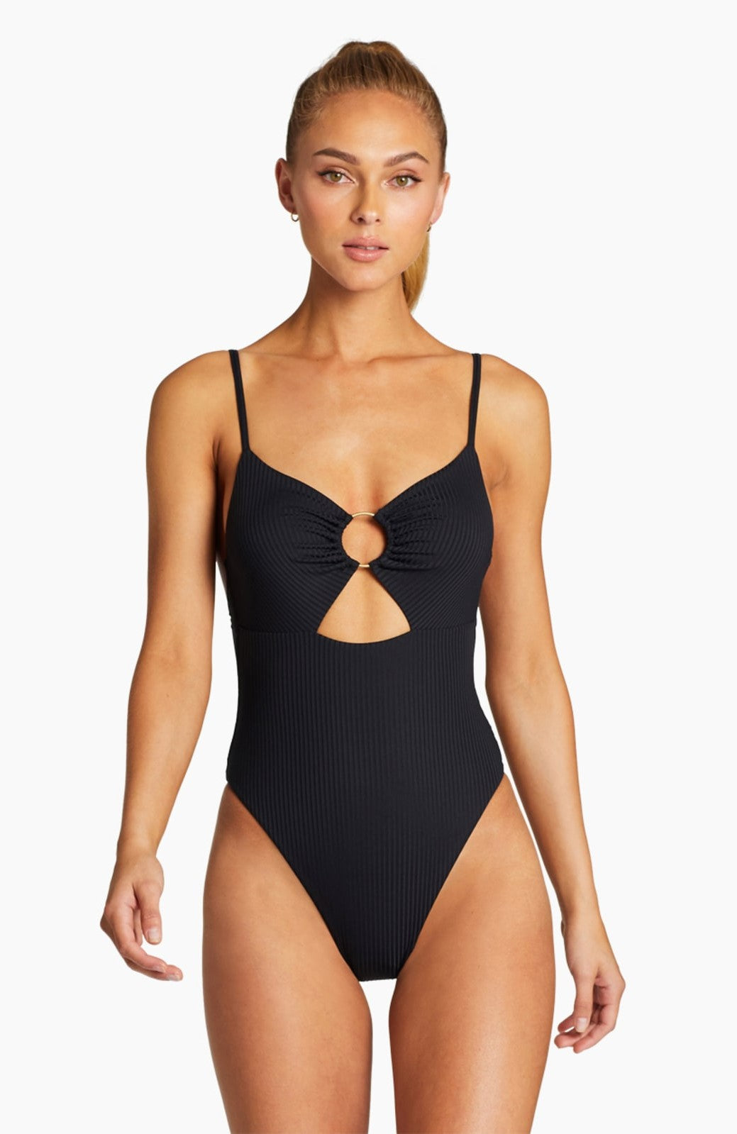 Vitamin A EcoRib Bedette One Piece Swimsuit