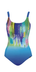 Sunflair Fun In The Sun Mastectomy One Piece Swimsuit 22303 26: