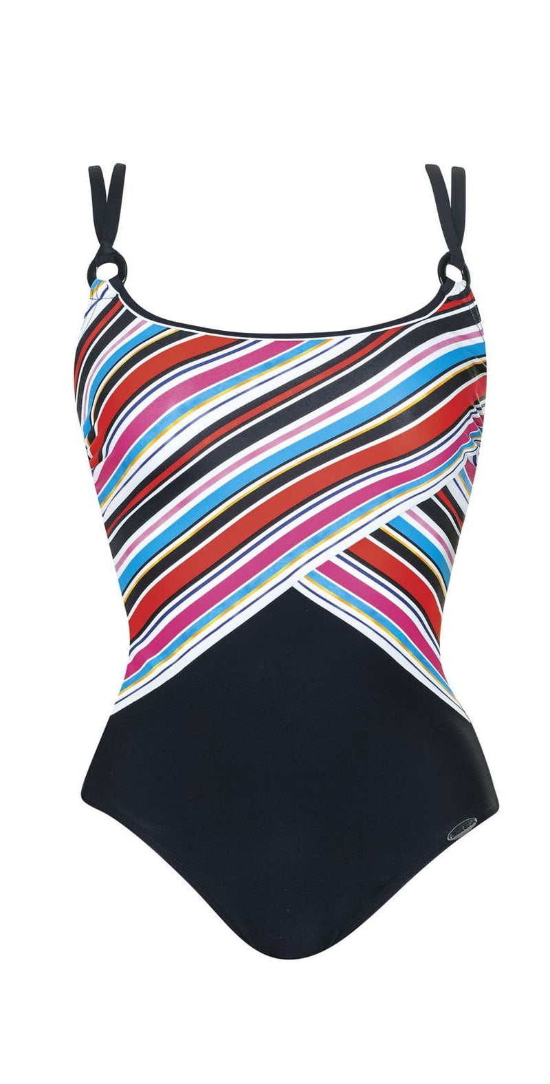 Sunflair Flowers and Stripes Shape wear One Piece Swimsuit 22316 910: