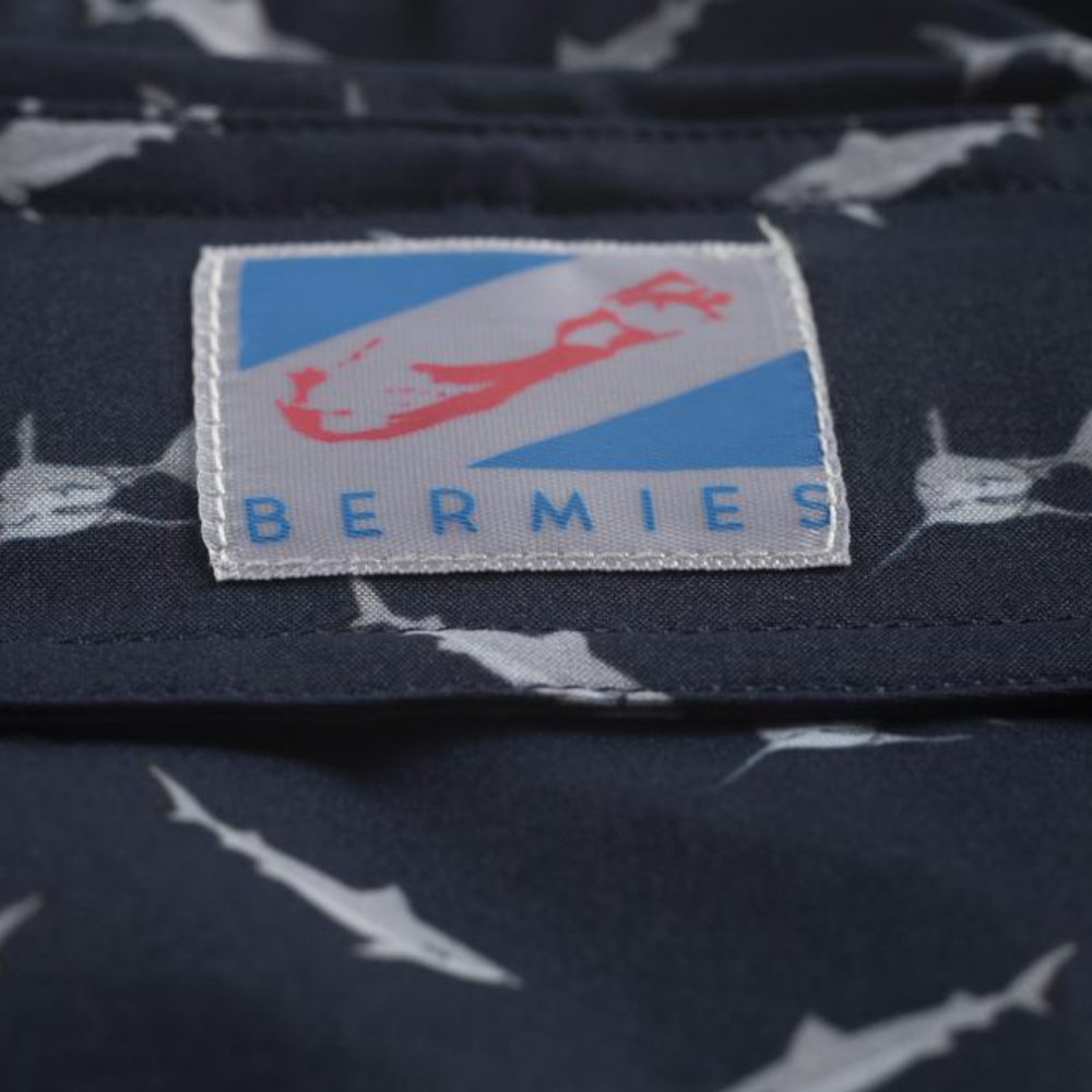 Bermies Mens Swim Trunk in Sharks