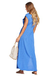 Vitamin A Florence Long Dress in Blue