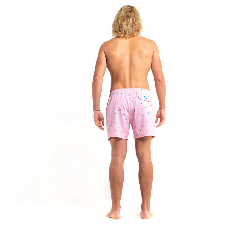 Bermies Swim Trunk in Flamingo 3.0