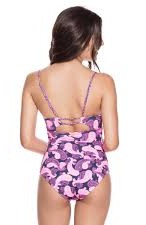 OndadeMar Summer Pansy Teen One Piece Swimsuit back