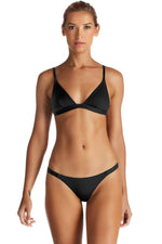 Vitamin A Carmen EcoRib Bikini Bottom in Black 84B ERB: