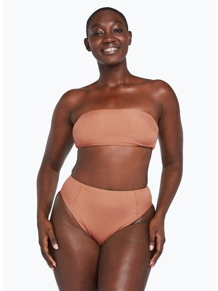2024 Pink Caribbean Triangle High Waist Bikini Plus Size MAPALE 6696x