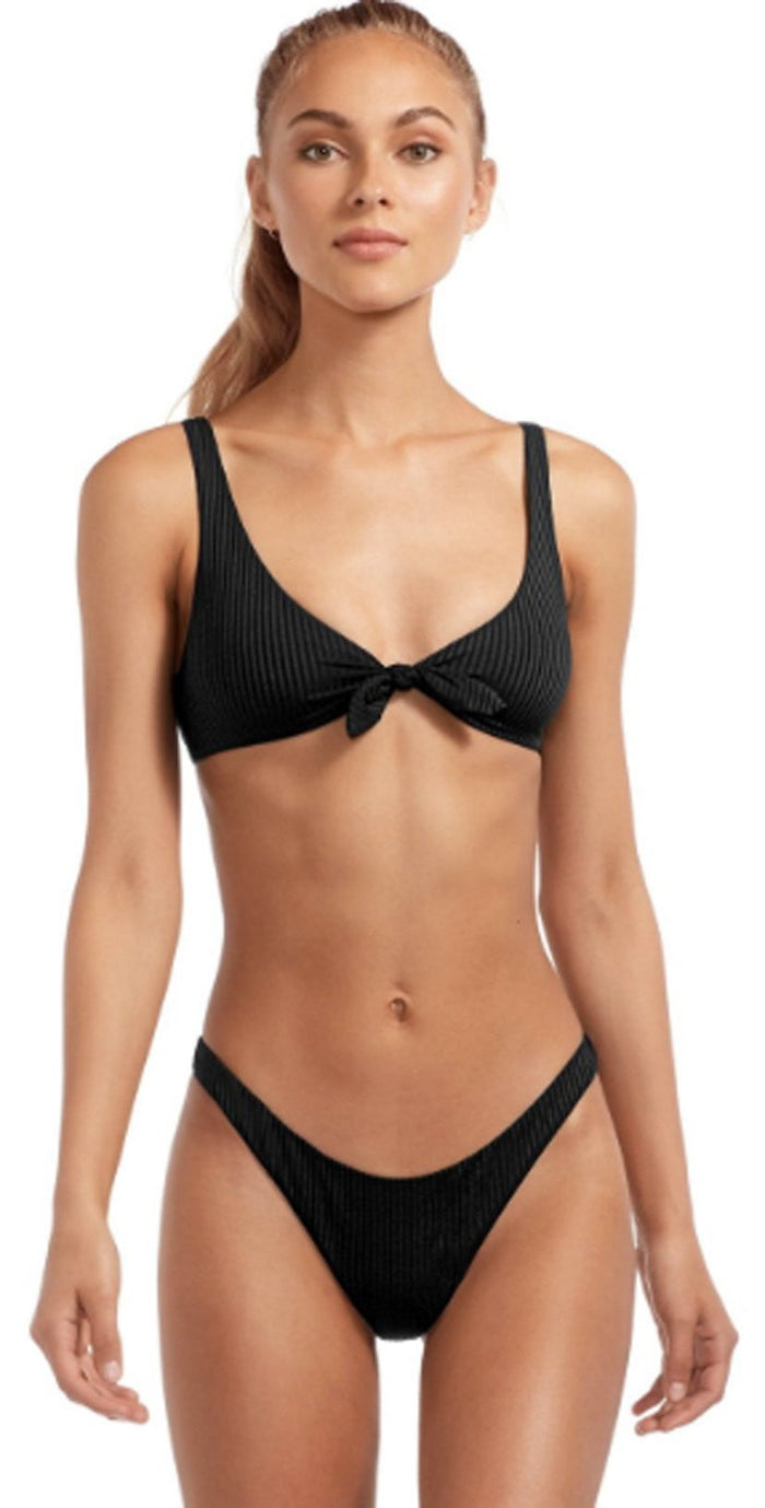 Vitamin A EcoRib Lou Top in Black 918T-ERB: