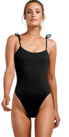 Vitamin A EcoRib Valentina Bodysuit in Black 923M-ERB: