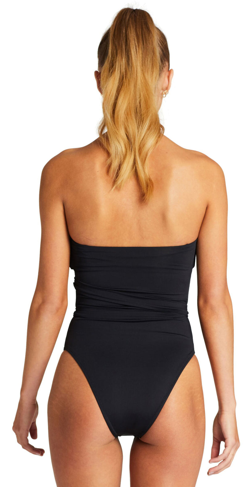 Vitamin A EcoLux Marylyn One Piece Swimsuit in Black 930M ECB back no straps
