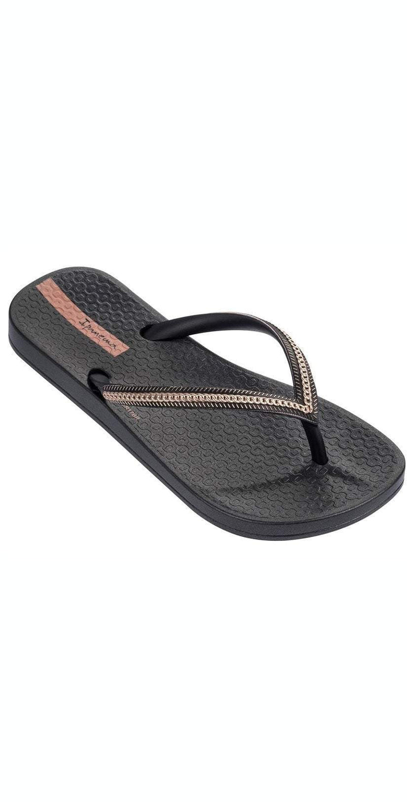 Ipanema Ana Metallic II Kids Flip Flop in Black 82386-BLK: