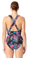 Anne Cole Wild Flower That's a Wrap Plunge One Piece 18MO06856-MLT: