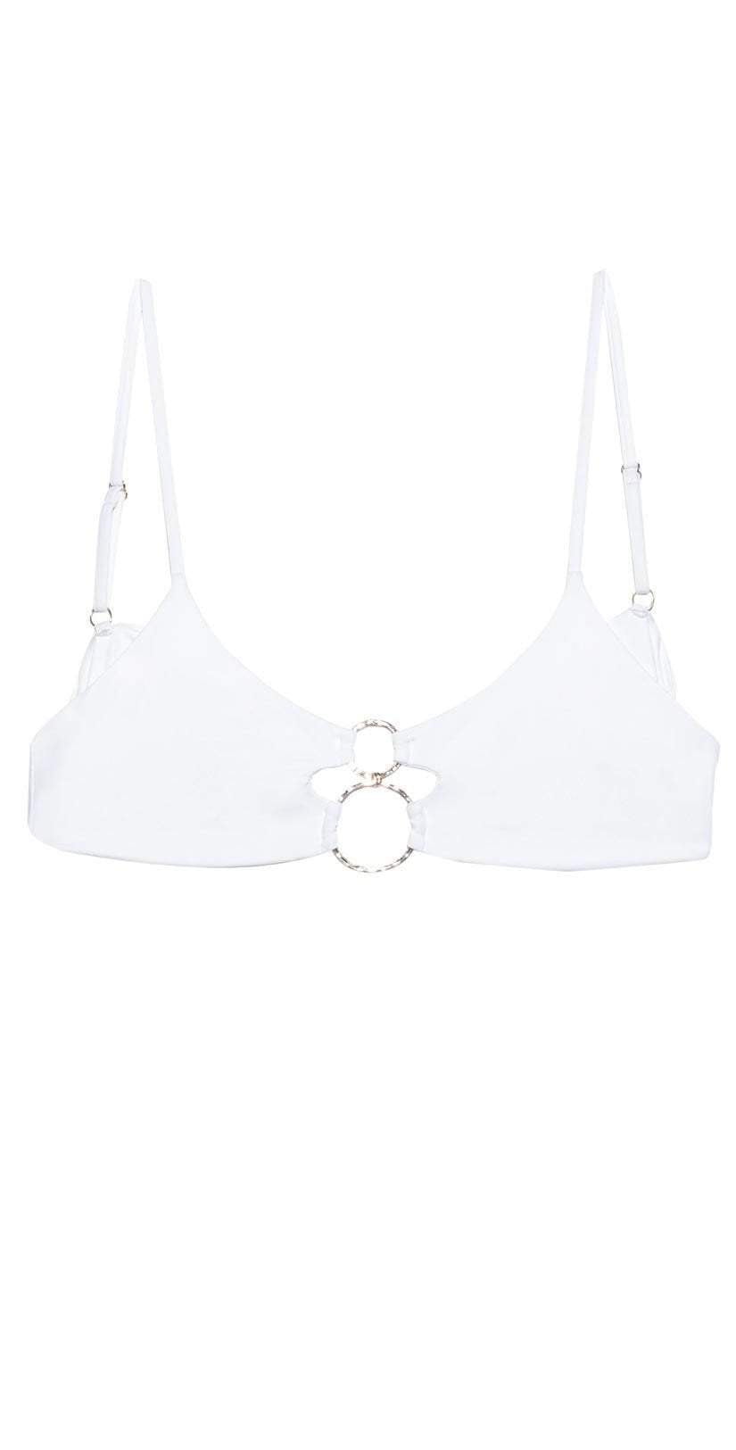 Beach Bunny Lexi Bralette Bikini Top B19117T0 White: