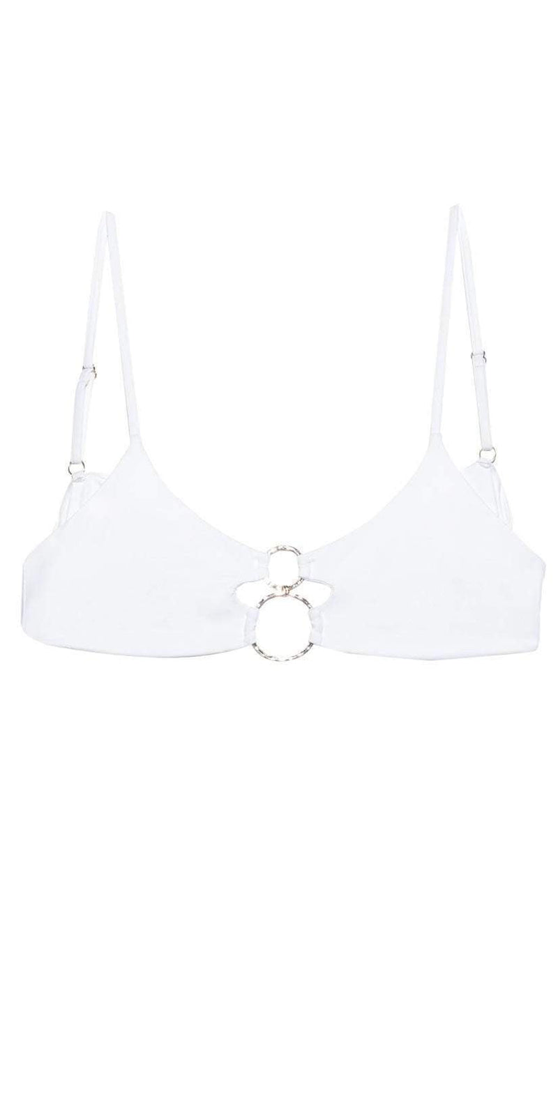 Beach Bunny Lexi Bralette Bikini Top B19117T0 White: