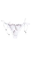 Beach Bunny Wedding Belle Tie Side Bikini Bottom B19127B1 WHTE:
