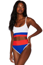 Beach Riot Emmy Bottom in American Colorblock