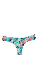 Beach Bunny Angela Skimpy Bikini Bottom in Coral Floral B1517B0-COFL: