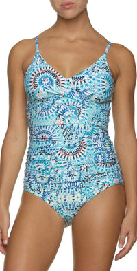 Helen Jon Hanalei Floating Underwire Tankini Top HJ14-0214-HNP: