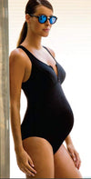 Cache Coeur Maternity Sydney One Piece In Black BM179-BLK: