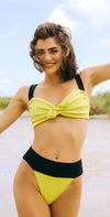 Montce Swim Emma Chartreuse Bikini Top