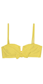 Sidway Beverly Bandeau Top in Daffodil front