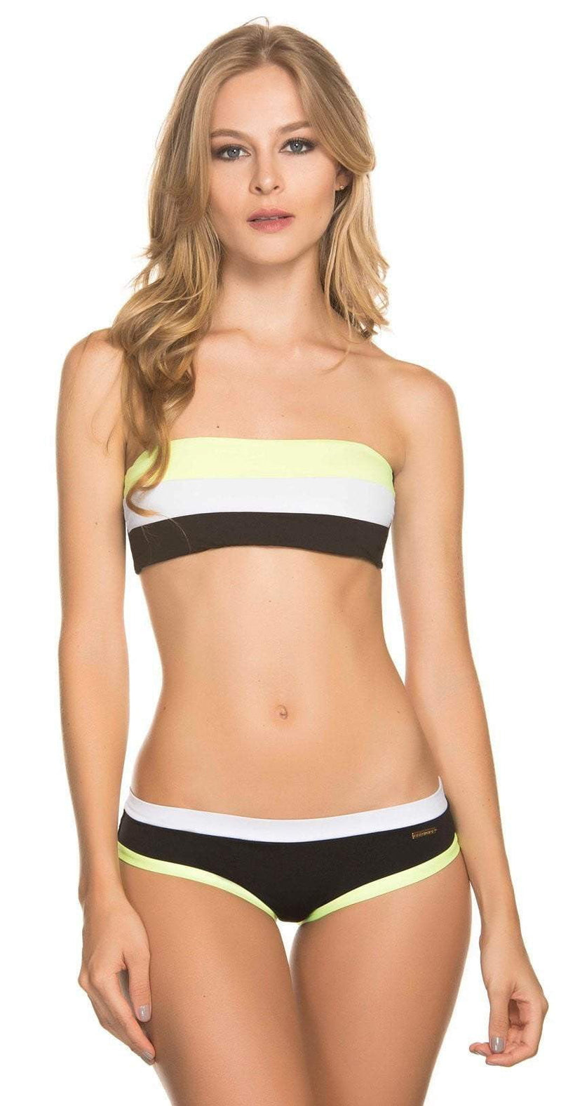 Dulzamara Pinecone Color Block Bikini Set: