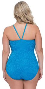 Profile by Gottex Shalimar One-Piece Swimsuit in Peacock E938 2W69 309: