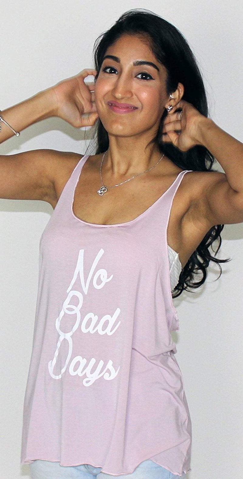 Ete Apparel No Bad Days Blush Tank Top 1-7-BLSH-NBD-17-P: