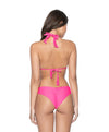 PQ Swim Hot Pink Basic Ruched Bottoms In Full Cut