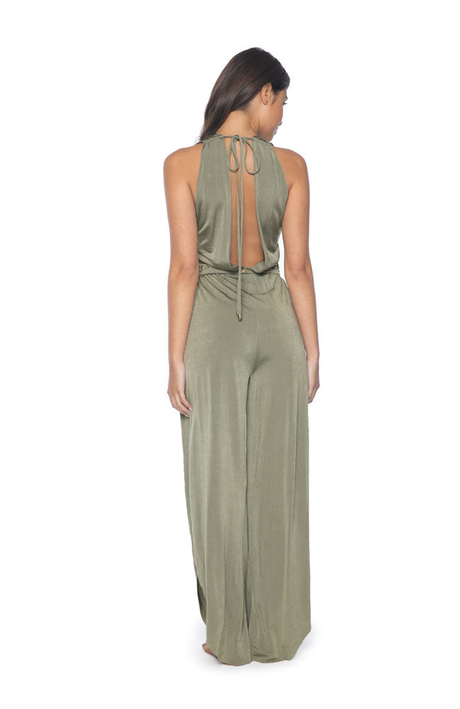 PQ Olive Joanne Jumpsuit back