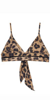 PilyQ Jungle Stitched Kylie Halter Bikini Top JUN-308H: