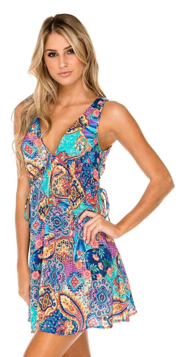 Luli Fama Wapisima V-Neck Short Dress L593E71 111: