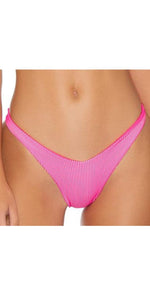 Luli Fama Luli Babe in Miami High Leg Bottom in Barbie Pink L633N50 516: