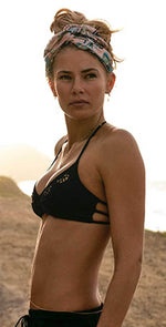 Tori Praver Mimi Bikini Bottom in Black 1R18SBMMBL-BKS: