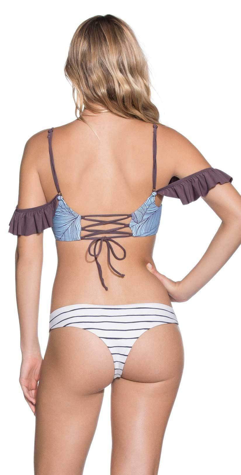 Maaji Polo Stripes Flash Single Strap Bikini Bottom – Esprit De La