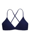 Helen Jon Resort Essentials Lace Back Bralette Bikini Top In Navy