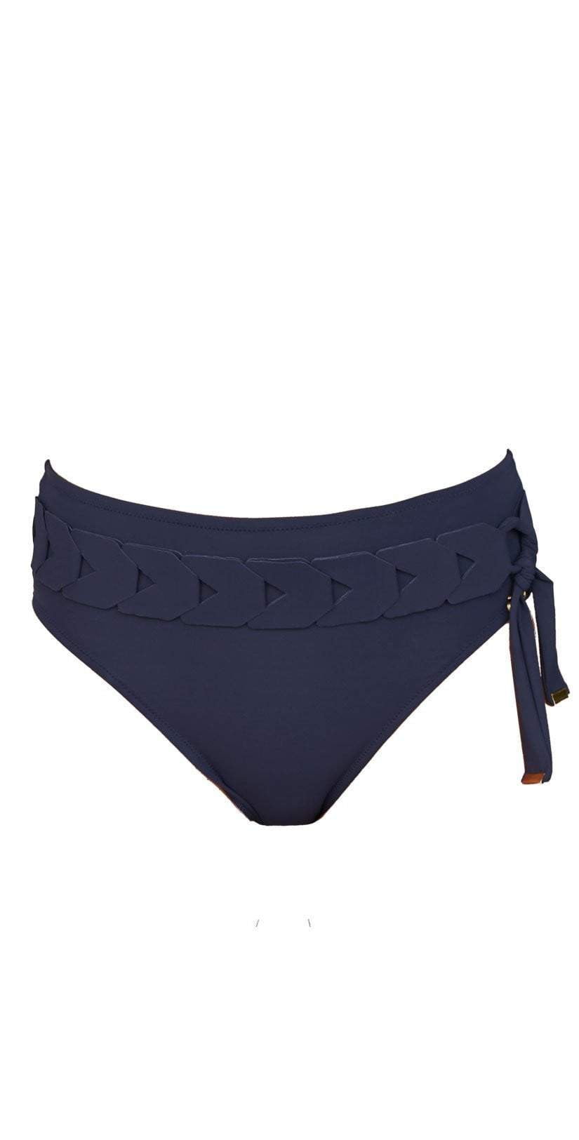 Nuria Ferrer Bruna Belted Bikini Bottom in Blue 66-2: