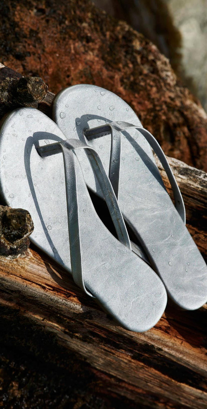 PilyQ Solid Silver Sandals FFC001-SLVR: