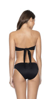  PilyQ Black Pearl Split Bandeau Bikini Top back