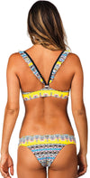Raisins Barbados Bound Angel Wings Bikini Top W710314-YLW: